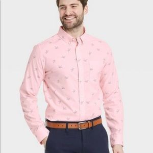 Mens Animal Print Slim Long Sleeve